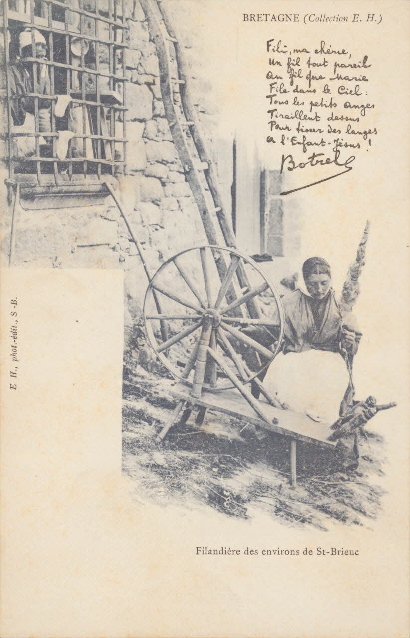 carte postale FILANDIERE ENVIRONS DE ST BRIEUC Côtes-d'Armor 1903 014410 Photo