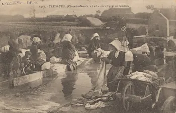 carte postale LAVOIR TYPES DE FEMMES Côtes-d'Armor 1909 014422 Photo