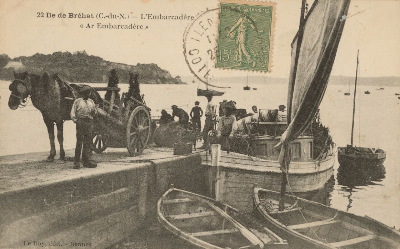 carte postale L'EMBARCADERE Côtes-d'Armor 1921 014779 Photo