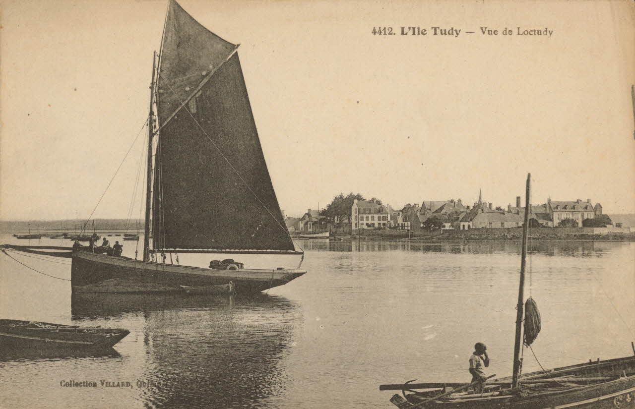 carte postale VUE DE LOCTUDY Finistère 1903-1920 014780 Photo
