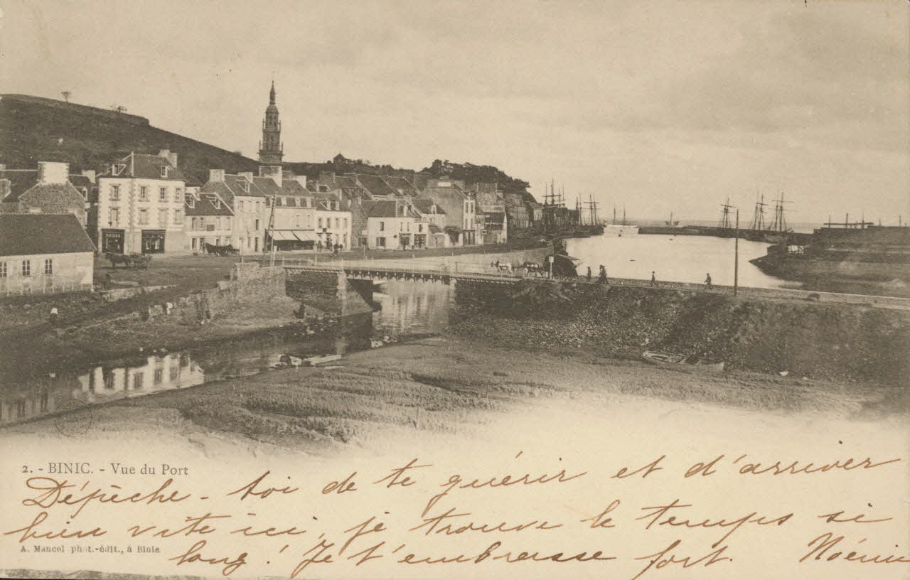 carte postale VUE DU PORT Côtes-d'Armor 1902 014781 Photo
