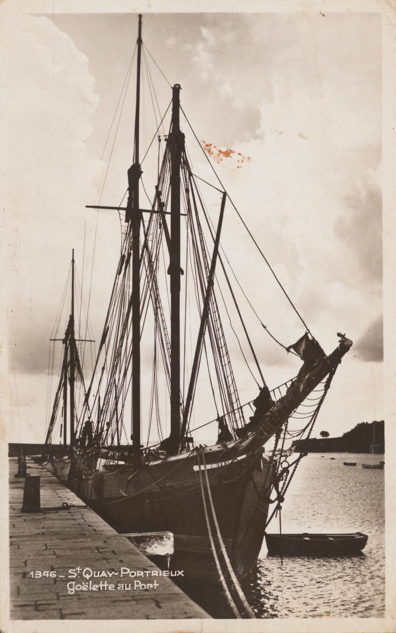 carte postale GOELETTE AU PORT Côtes-d'Armor 1920-1950 014823 Photo