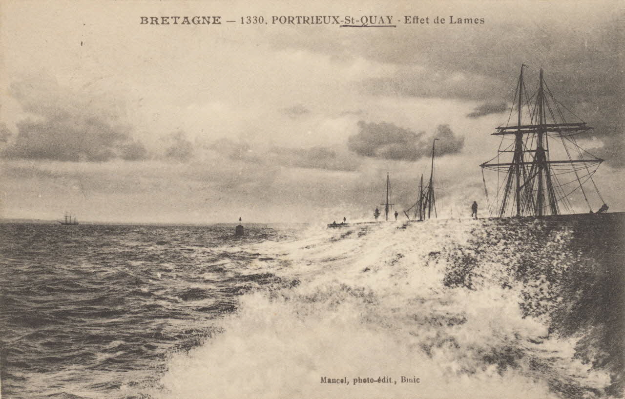 carte postale EFFET DE LAMES Côtes-d'Armor 1915 014824 Photo