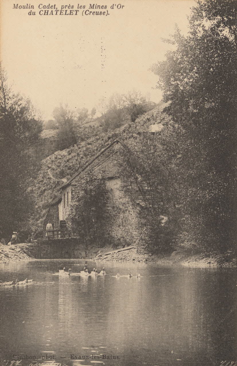 carte postale MOULIN CADET PRES MINES D'OR 1903-1950 014976 Photo