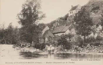 carte postale MOULIN CHAPONNET SUR LA TARDE Creuse 1903-1950 014983 Photo