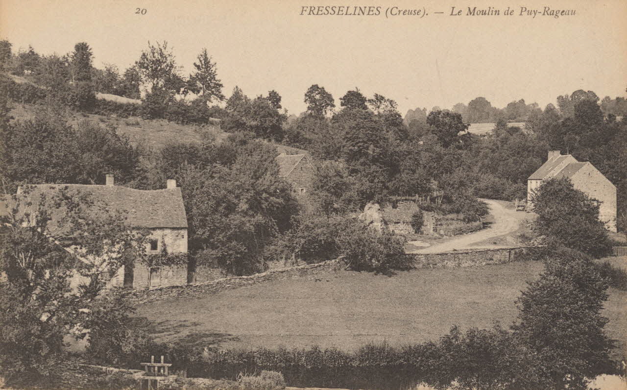 carte postale MOULIN DE PUY-RAGEAU FREYSSELINES Creuse 1903-1950 014984 Photo