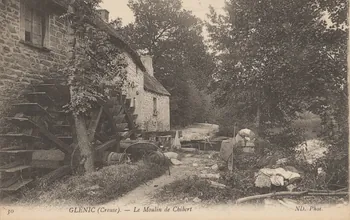 carte postale MOULIN DE CHIBERT-GLENIC Creuse 1903-1950 014988 Photo