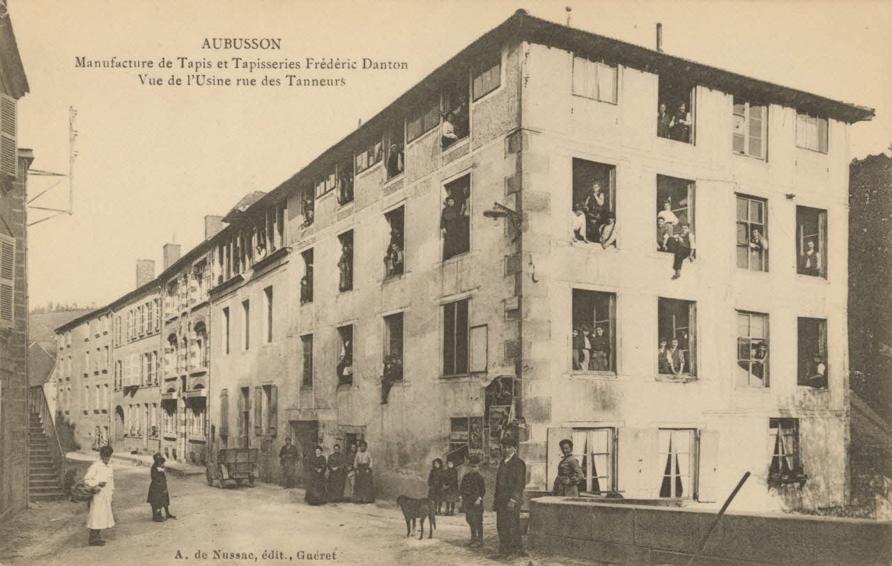 carte postale MANUFACTURE DE TAPIS DANTON Creuse 1903-1920 014994 Photo
