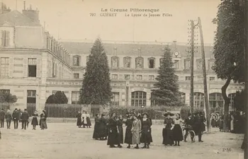 carte postale LE LYCEE DE JEUNES FILLES Creuse 1918 014999 Photo