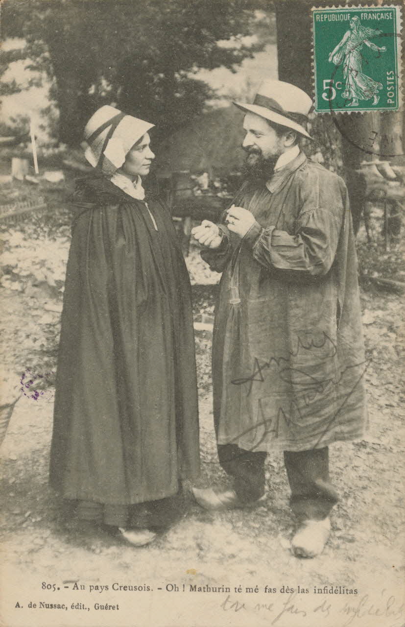 carte postale AU PAYS CREUSOIS 1908 015012 Photo