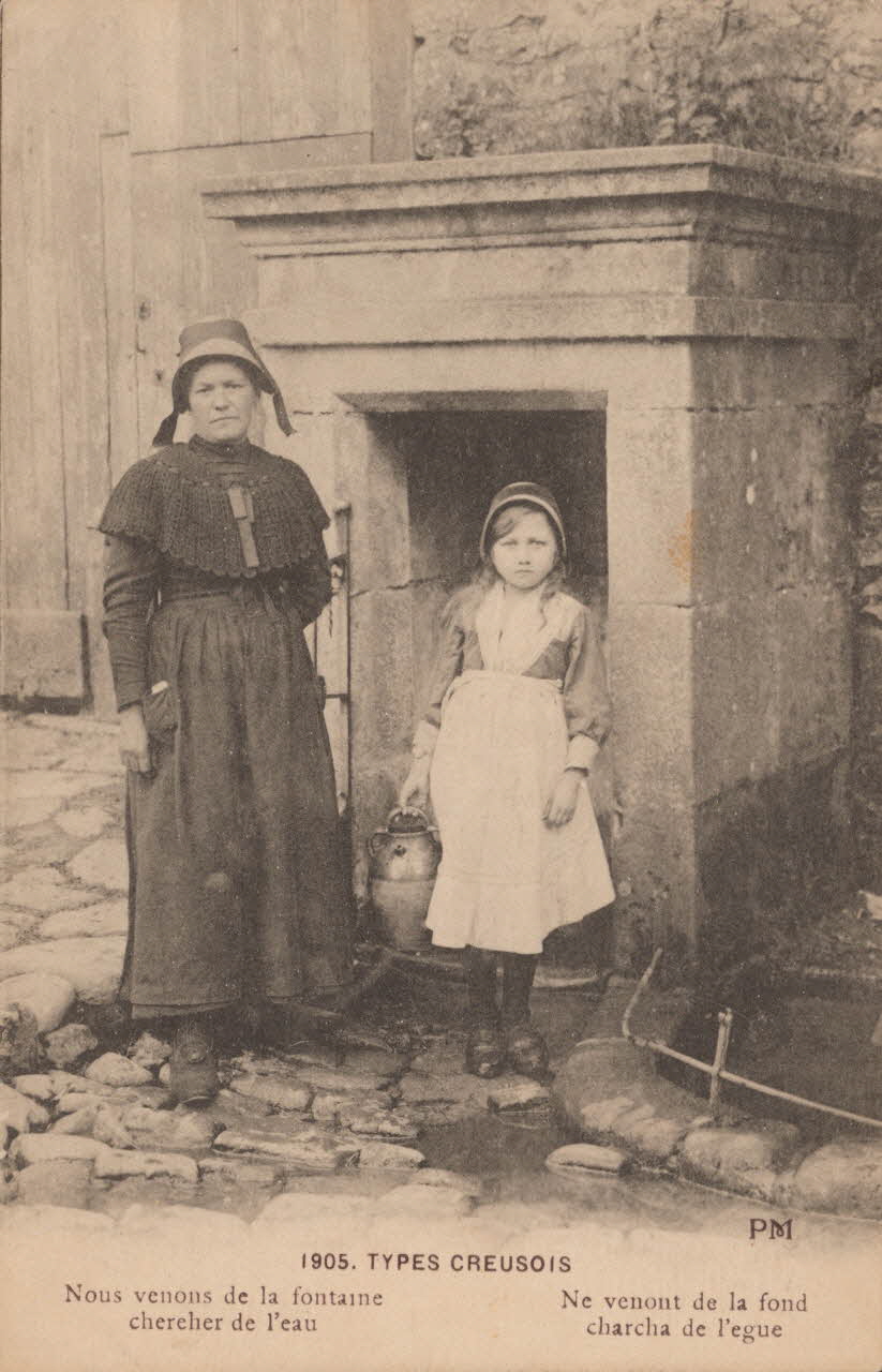 carte postale TYPES CREUSOIS 1903-1950 015015 Photo