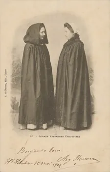 carte postale JEUNES PAYSANNES CREUSOISES 1902 015028 Photo