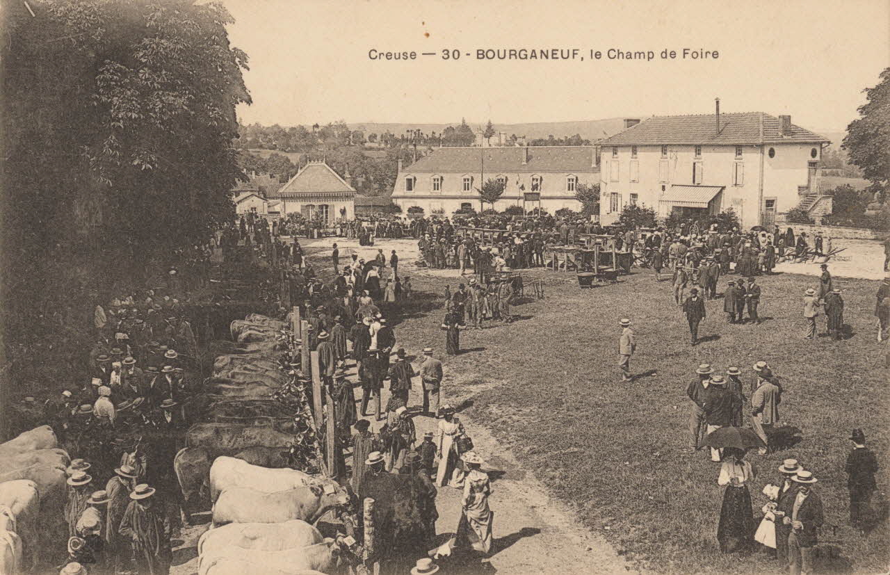 carte postale LE CHAMP DE FOIRE Creuse 1903 015064 Photo