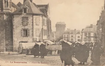 carte postale PLACE DU MARCHE Creuse 1906 015066 Photo