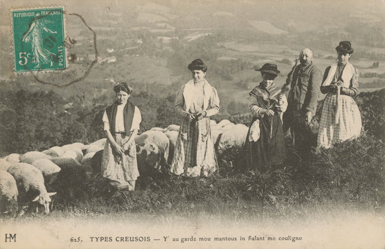 carte postale TYPES CREUSOIS 1910 015075 Photo