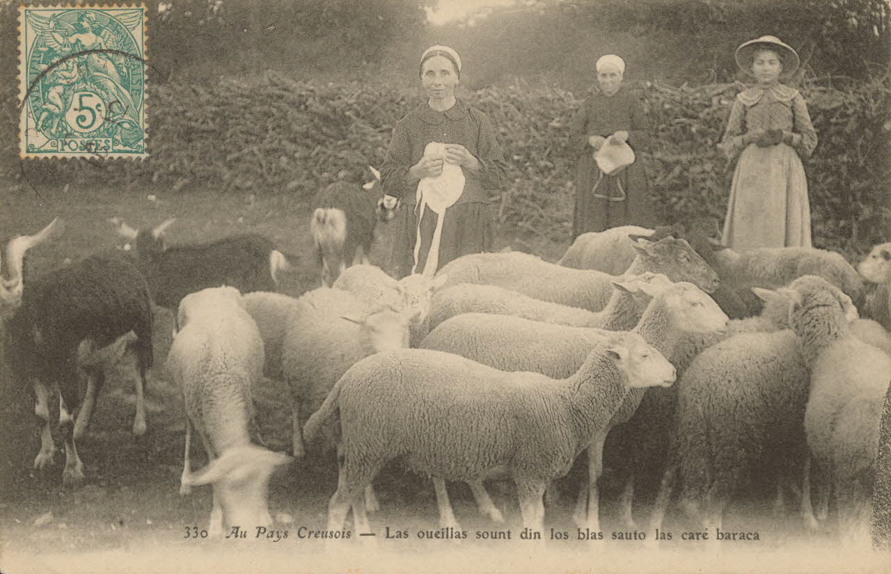 carte postale AU PAYS CREUSOIS 1903-1920 015076 Photo