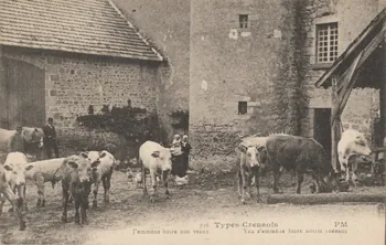 carte postale TYPES CREUSOIS 1919 015083 Photo
