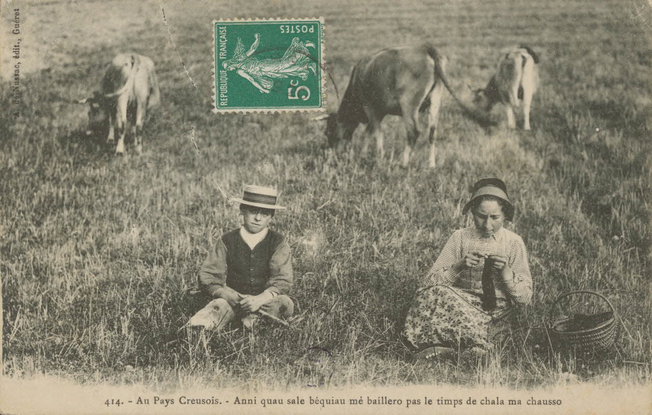 carte postale AU PAYS CREUSOIS 1908 015086  Photo