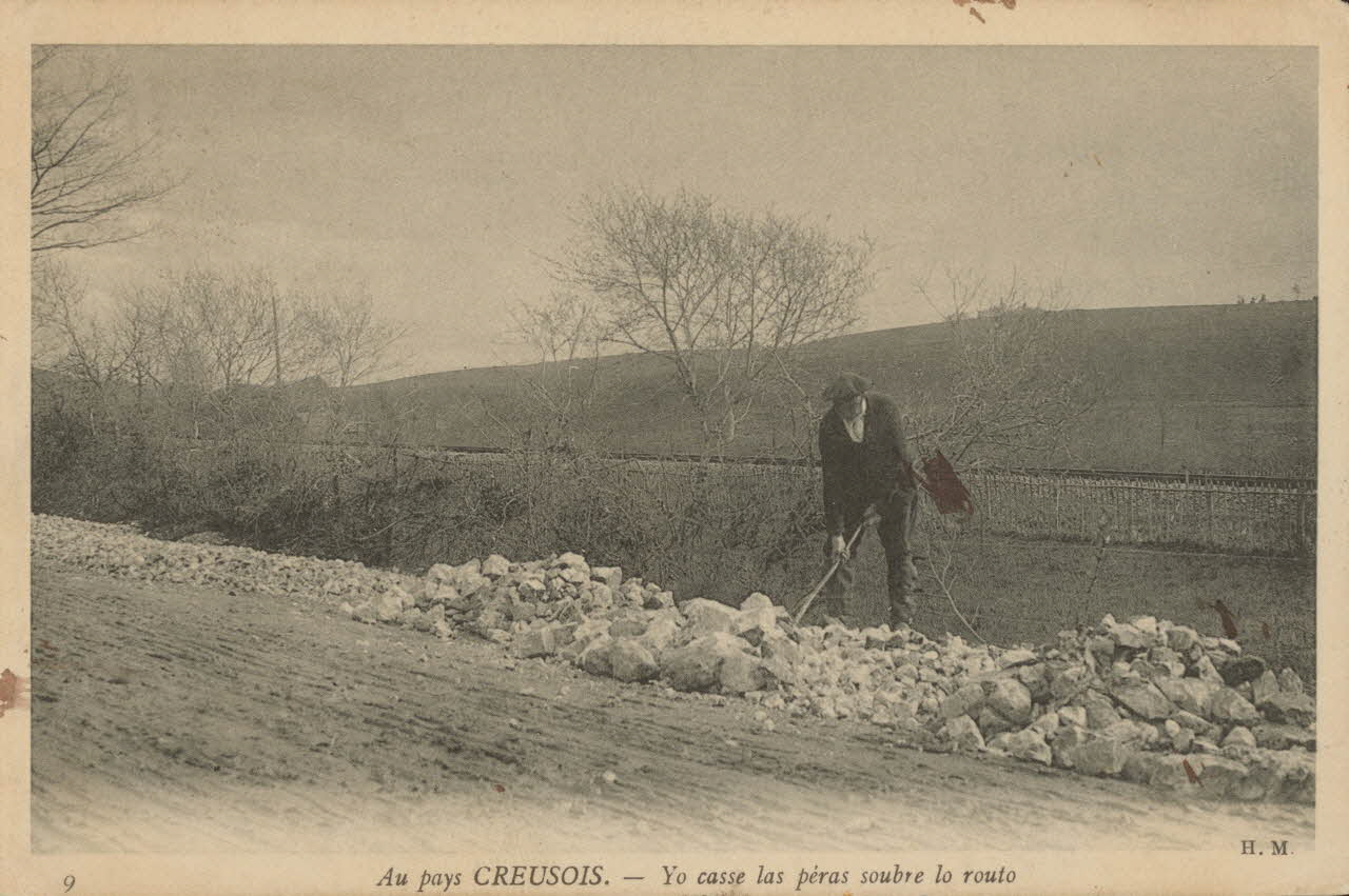 carte postale YO CASSE LAS PERAS SOUBRE LO ROUTO 1910 015093 Photo