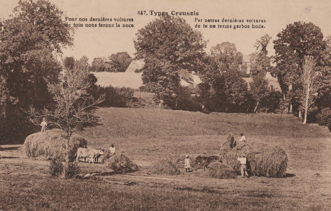carte postale TYPES CREUSOIS 1903-1920 015097  Photo