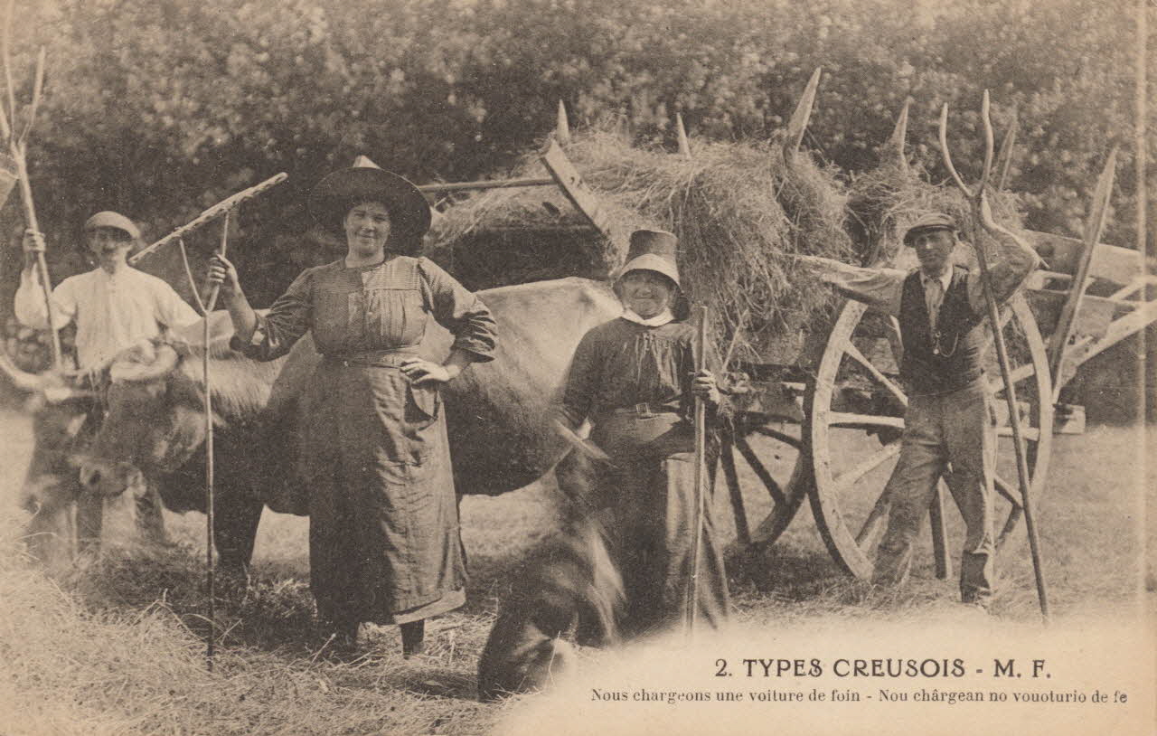 carte postale TYPES CREUSOIS 1903-1920 015100 Photo