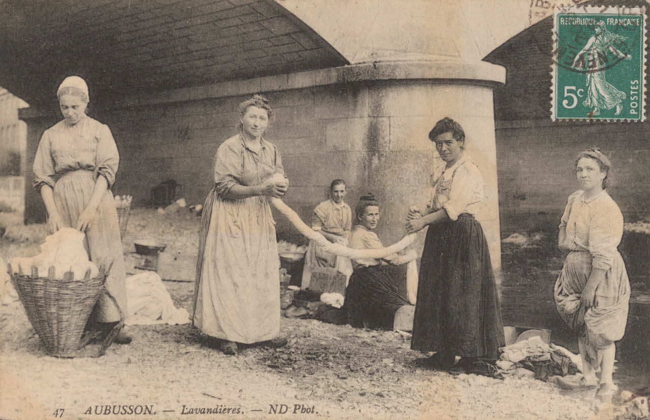 carte postale LAVANDIERES Creuse 1903-1920 015102 Photo