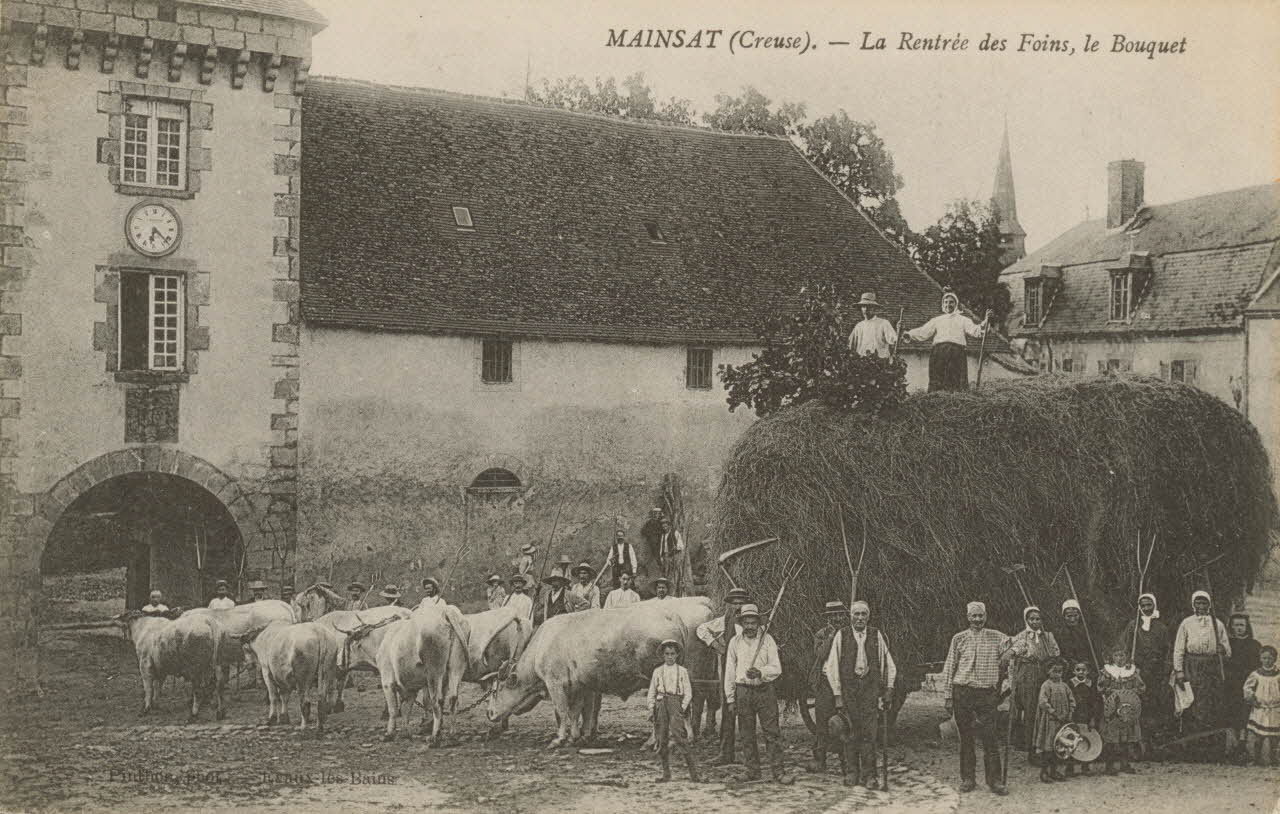 carte postale RENTREE DES FOINS. LE BOUQUET Creuse 1903-1920 015109 Photo