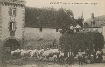 carte postale RENTREE DES FOINS. LE BOUQUET Creuse 1903-1920 015109 Photo