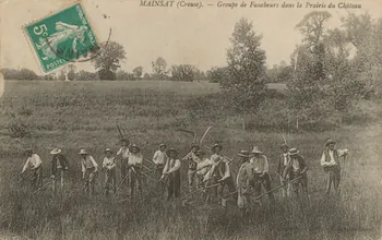 carte postale GROUPE DE FAUCHEURS Creuse 1903-1920 015110 Photo