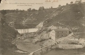 carte postale BARRAGE ET USINE ELECTRIQUE Creuse 1904 015111  Photo