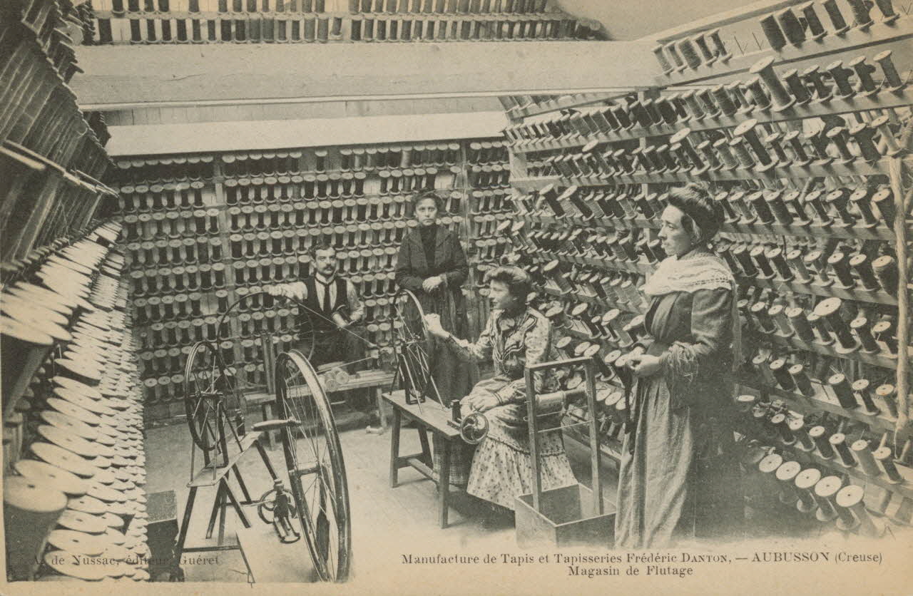 carte postale MAGASIN DE FLUTAGE Creuse 1903-1920 015120 Photo