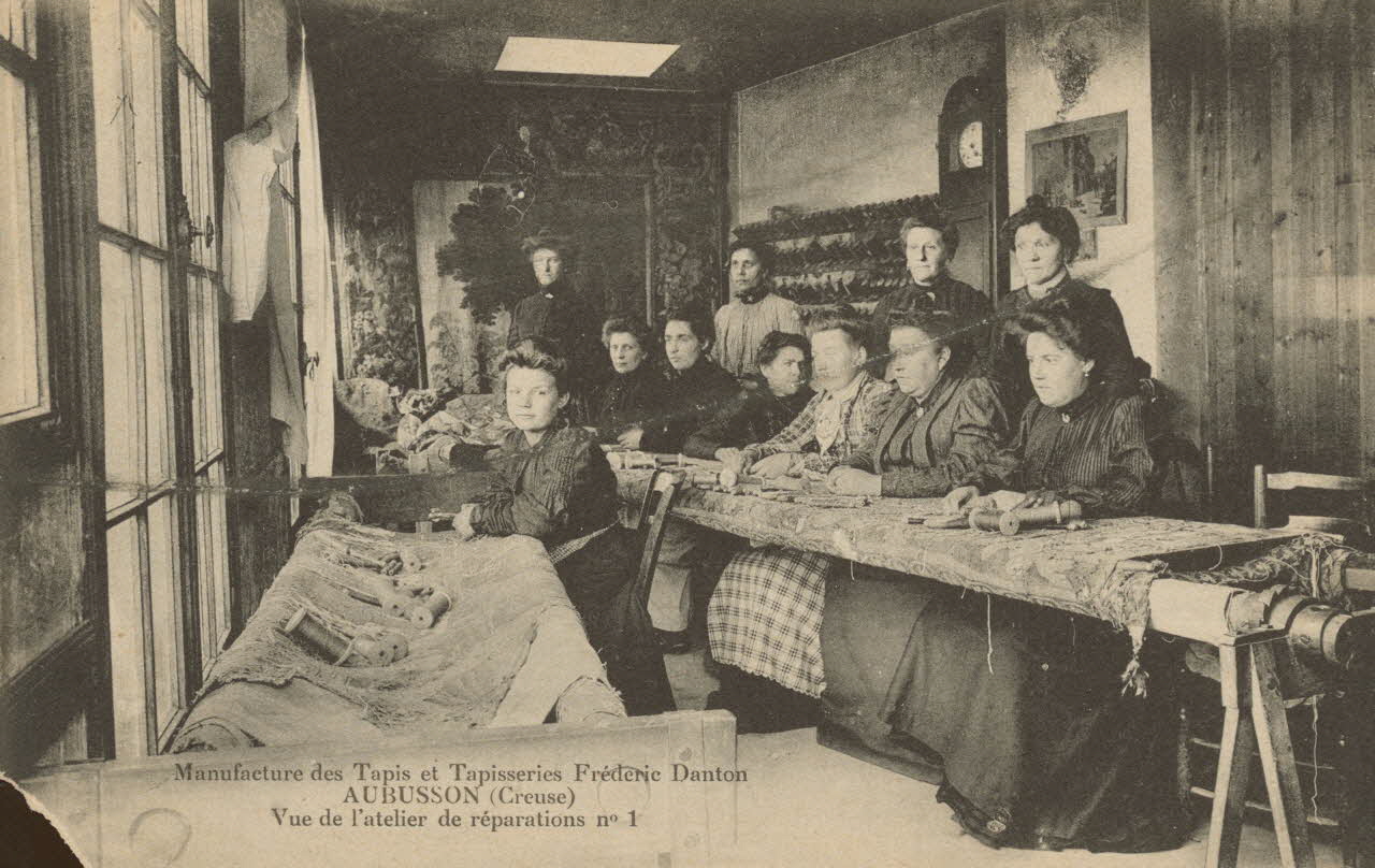 carte postale VUE DE L'ATELIER DE REPARATION Creuse 1903-1920 015123 Photo