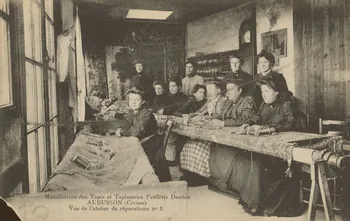 carte postale VUE DE L'ATELIER DE REPARATION Creuse 1903-1920 015123 Photo