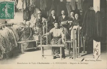 carte postale MAGASIN DE BOBINAGE Creuse 1909 015127 Photo