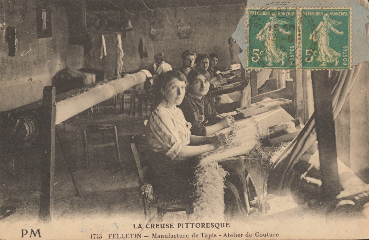 carte postale ATELIER DE COUTURE Creuse 1916 015131 Photo