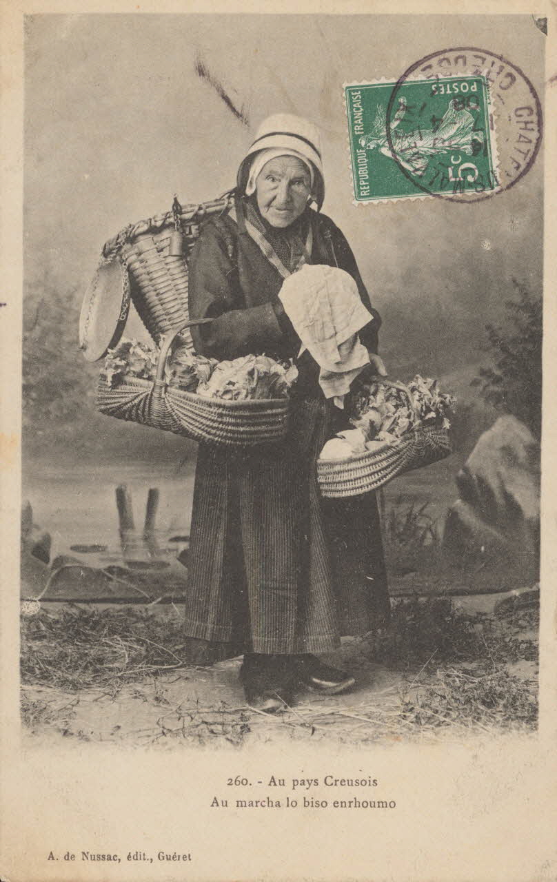 carte postale AU PAYS CREUSOIS 1908 015176 Photo