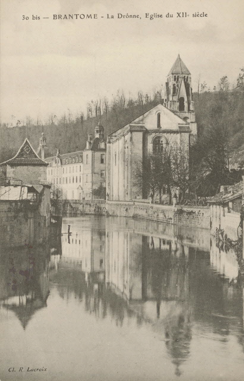 carte postale LA DRONNE, EGLISE DU XIIe SIECLE Dordogne 1903-1920 015204 Photo