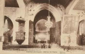 carte postale INTERIEUR DE L'EGLISE Dordogne 1903-1920 015263 Photo