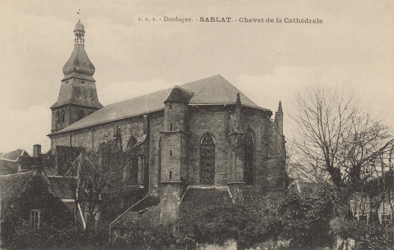 carte postale CHEVET DE LA CATHEDRALE Dordogne 1903-1920 015272 Photo