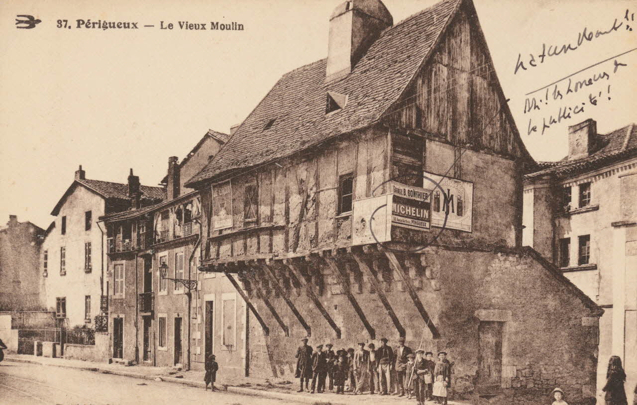 carte postale PERIGUEUX-LE VIEUX MOULIN Dordogne 1921-1950 015289 Photo