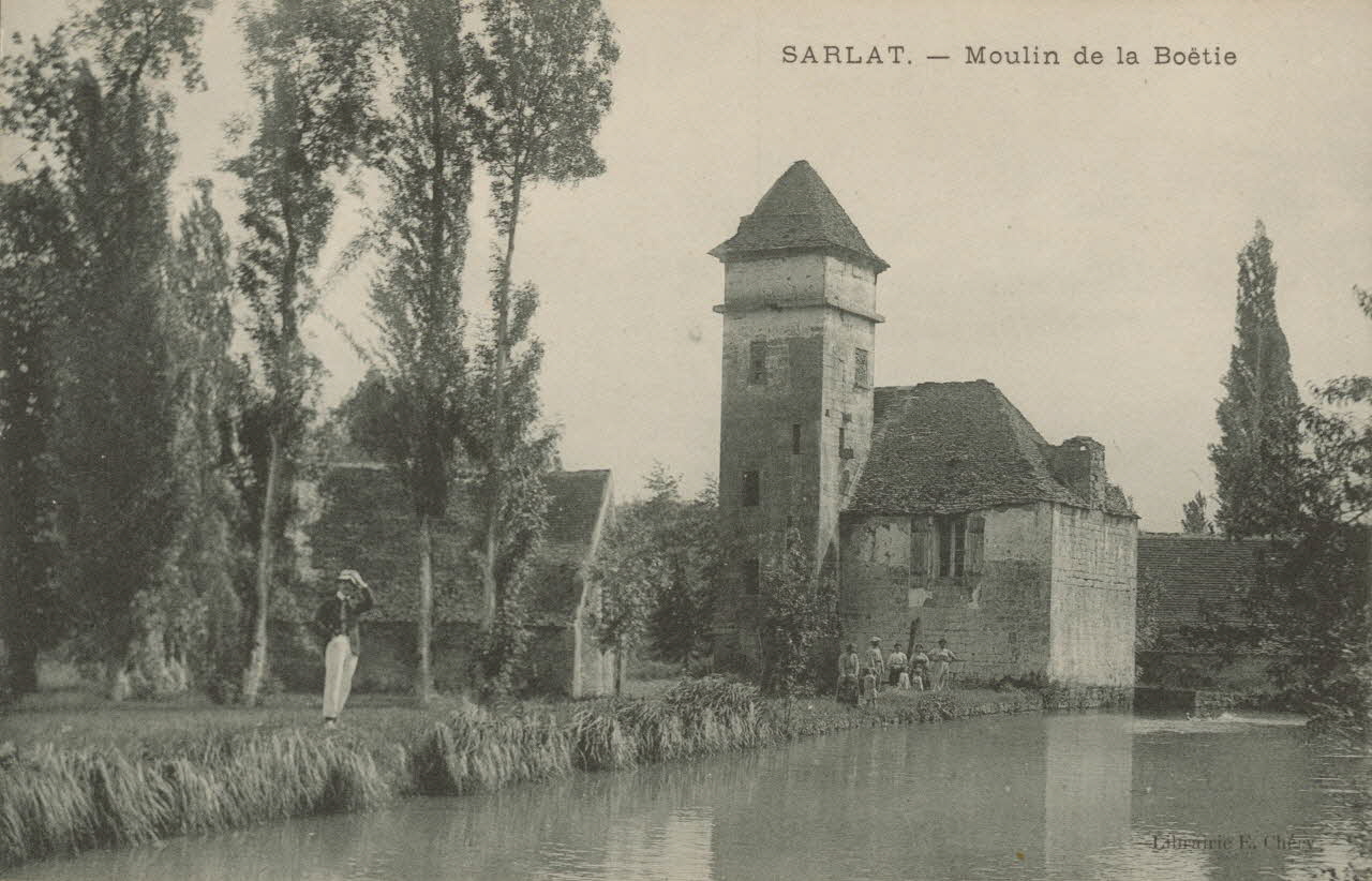 carte postale SARLAT-MOULIN DE LA BOETIE Dordogne 1903-1950 015294 Photo