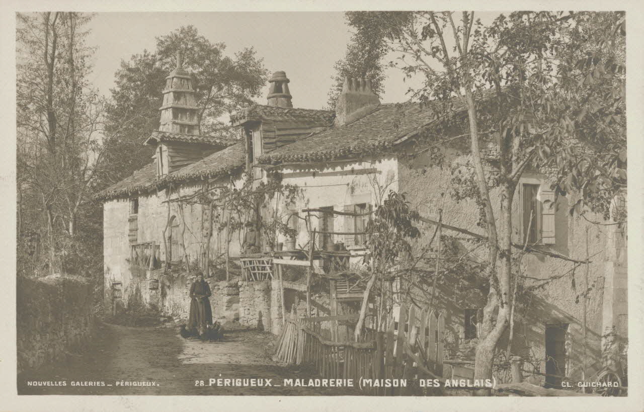 carte postale MALADRERIE, MAISON DES ANGLAIS Dordogne 1903-1920 015307 Photo