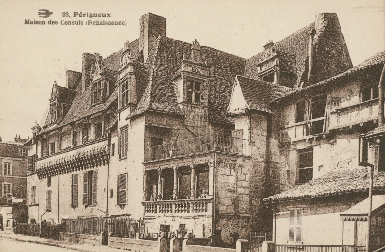 carte postale MAISON DES CONSULS (RENAISSANCE) Dordogne 1903-1920 015308 Photo