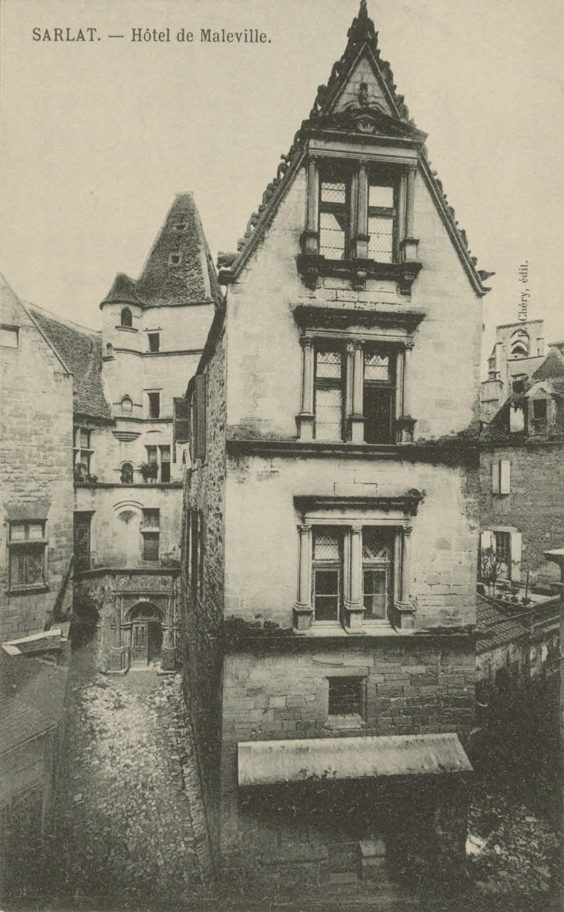 carte postale HOTEL DE MALEVILLE Dordogne 1903-1920 015327 Photo