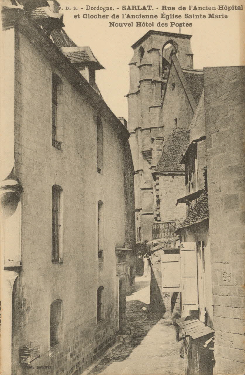 carte postale RUE DE L'ANCIEN HOPITAL Dordogne 1912 015330 Photo