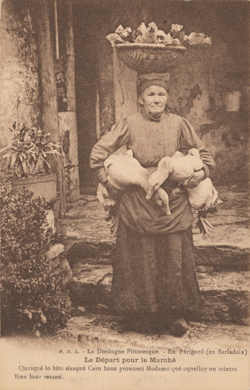 carte postale LE DEPART POUR LE MARCHE 1903-1920 015570 Photo