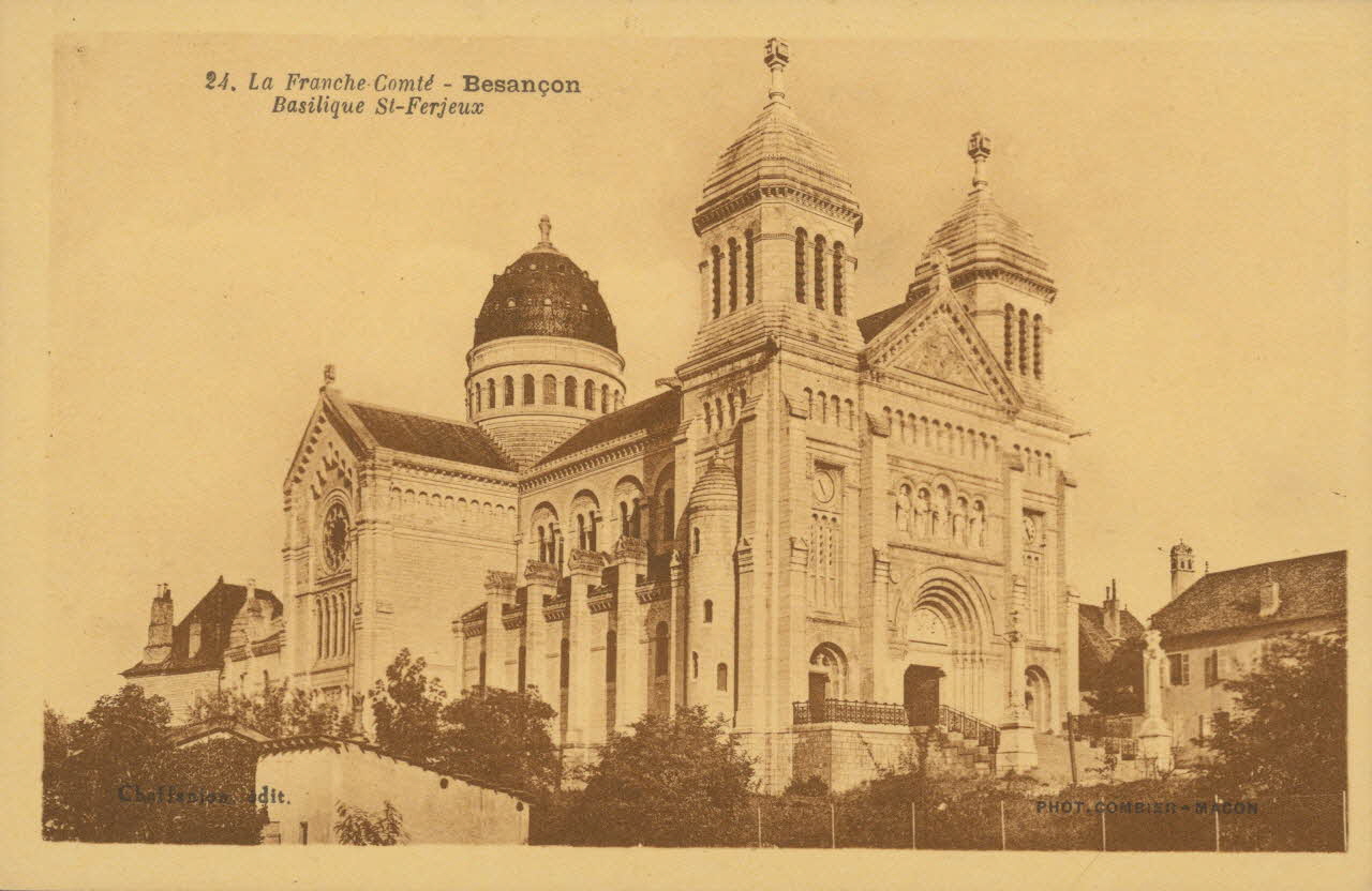 carte postale LA FRANCHE-COMTE ; BESANCON. BASILIQUE SAINT-FERJEUX Doubs 1937 015606 Photo