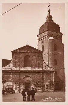 carte postale L'EGLISE SAINT-PIERRE Doubs 1921-1950 015632 Photo