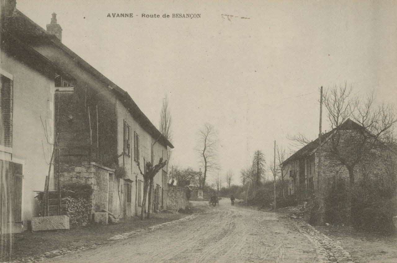 carte postale AVANNE-ROUTE DE BESANCON Doubs 1903-1950 015644 Photo