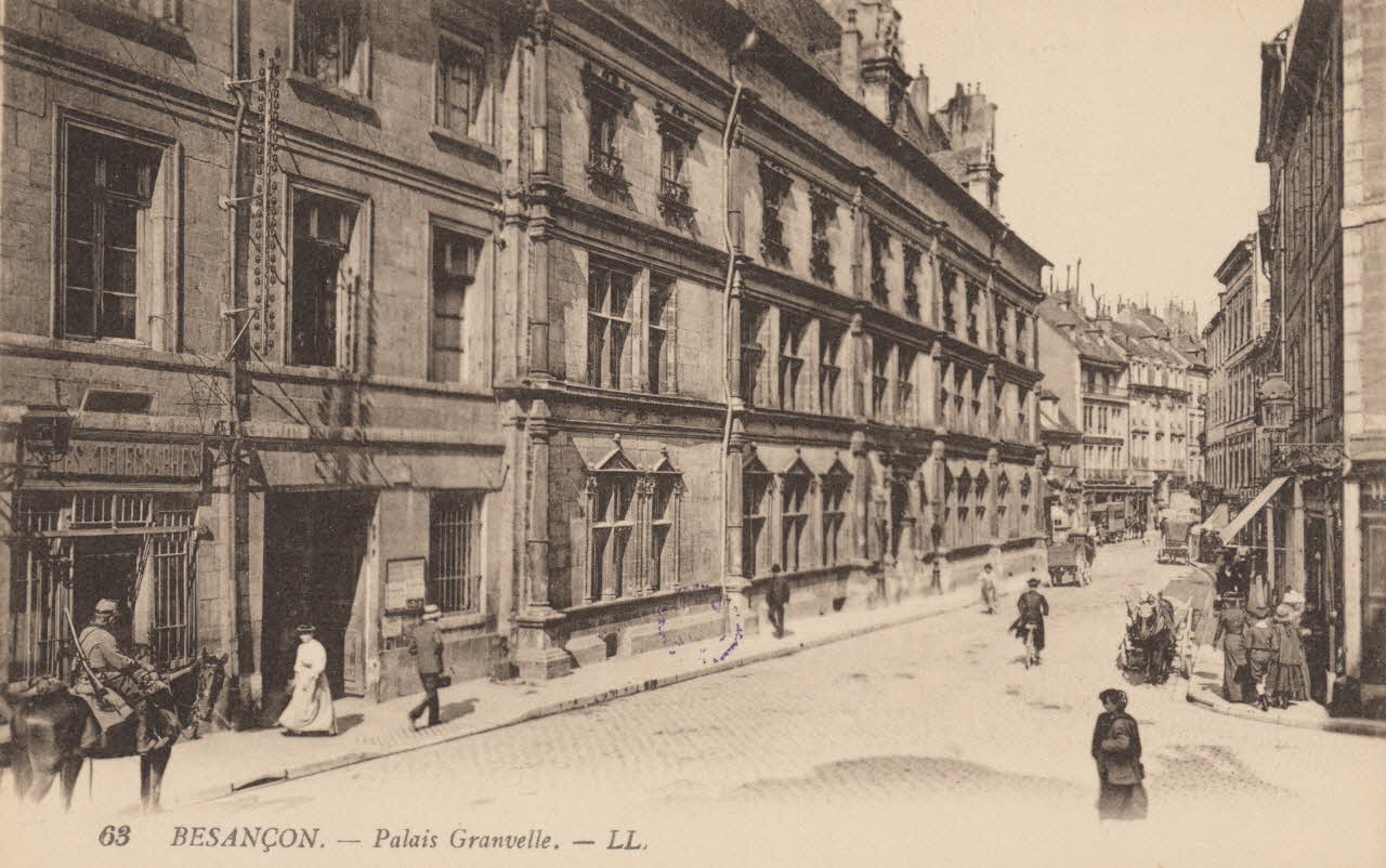 carte postale PALAIS GRANVELLE Doubs 1903-1920 015658 Photo